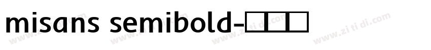 misans semibold字体转换